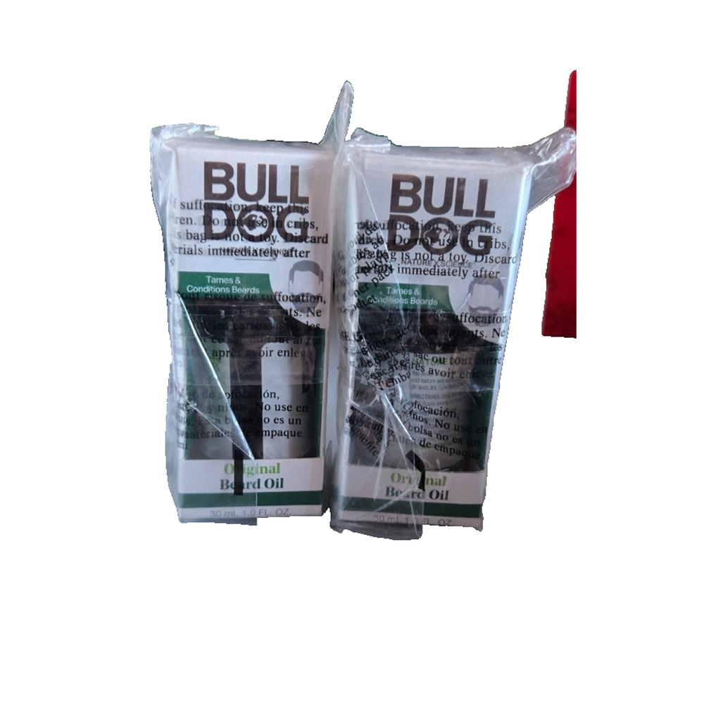 Bulldog Original Beard Oil 30ml Men's 1.0 fl oz Grooming 2 Pack New in Box